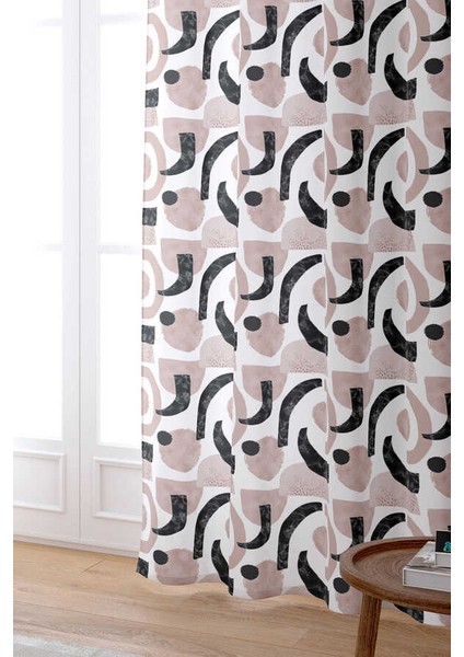 Pembe Modern Dijital Baskılı Perde Cgh492-Pr fiyatları