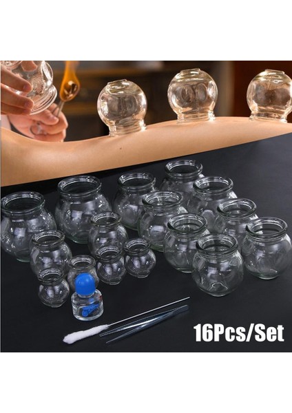 Cam Masaj Kupa Seti 16 Adet fiyatları