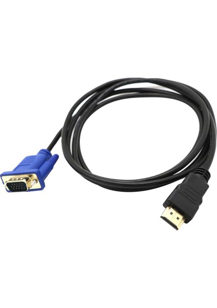 Pc Tv Setleri Için HDMI Erkek - VGA 15 Pin Video Dönüştürücü Adaptör Kablosu (Yurt Dışından)