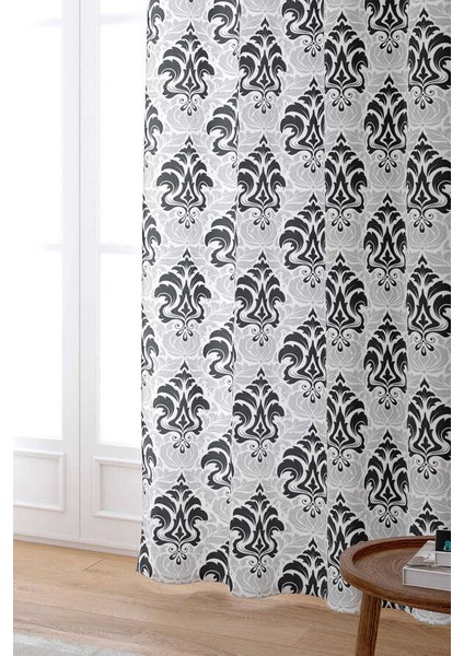 Gri Damask Desenli Dijital Baskılı Perde Cgh344-Pr fiyatları