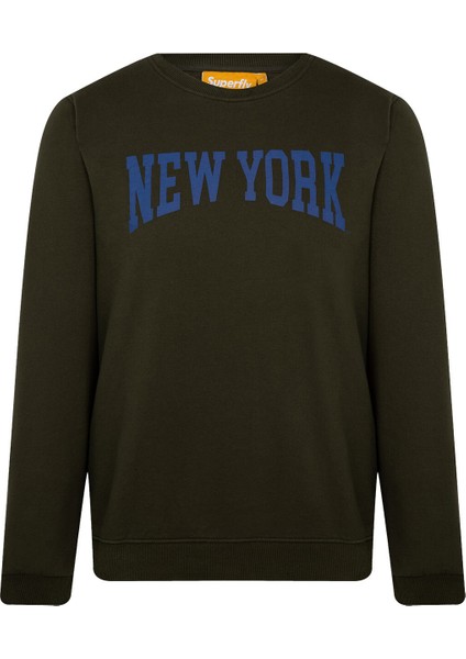 Men Sweat Haki Erkek Sweatshirt 23228-32