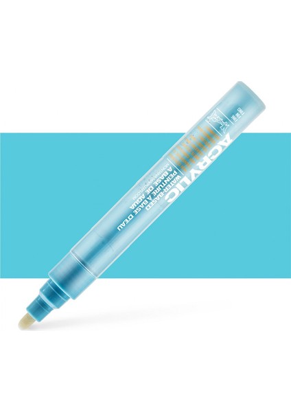 Montana Akrilik Markör Ince Uç 2 mm Shock Blue Light S5000