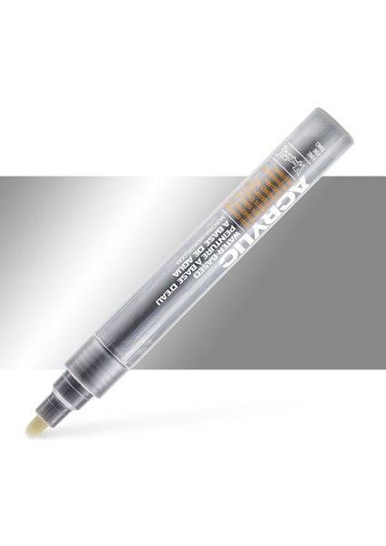 Montana Akrilik Markör Ince Uç 2 mm Silver Matt M1100