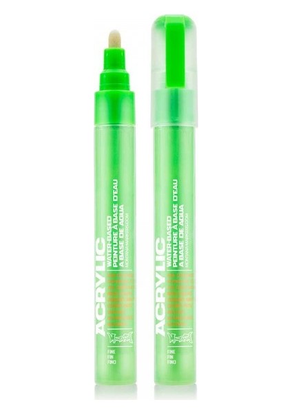 Montana Akrilik Markör Ince Uç 2 mm Acid Green (Fluo) F6000