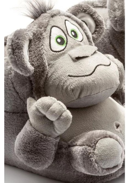 Unisex Hayvanlı Panduf - Maymunlu Ev Içi Yeni Sezon Panduf Funny Monkey