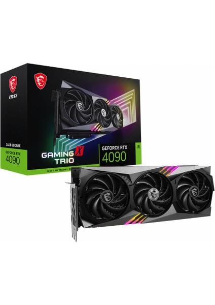 VGA GEFORCE RTX 4090 GAMING X TRIO 24G RTX4090 24GB GDDR6X 384B DX12 PCIE 4.0 X16 (3XDP 1XHDMI)