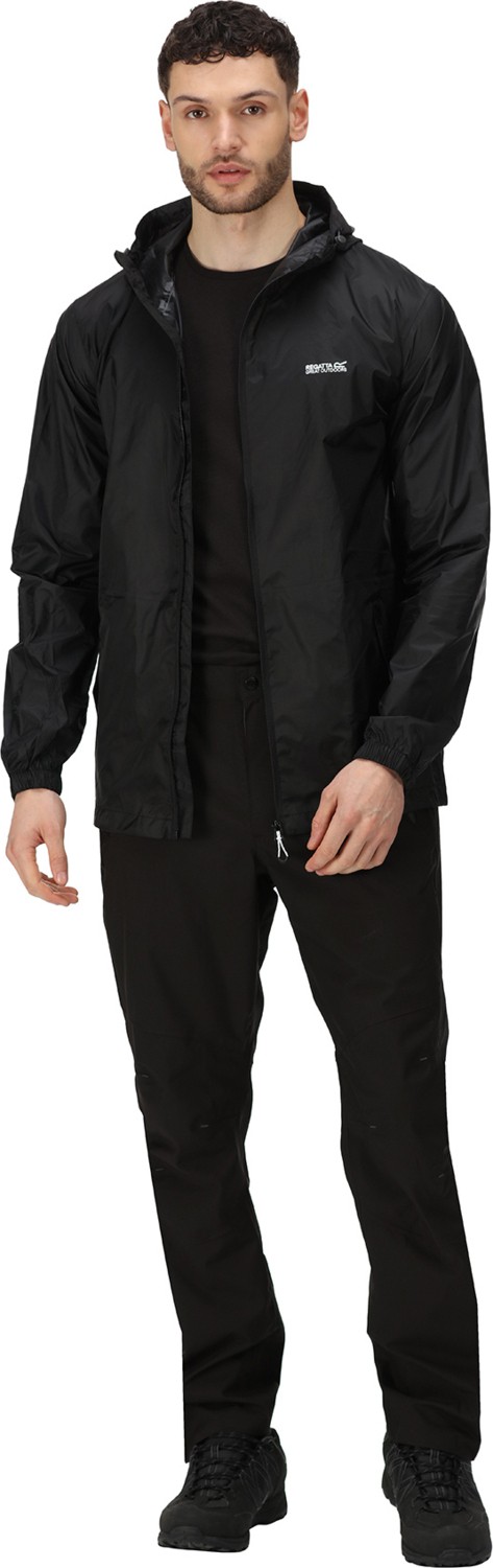 Regatta Siyah Erkek Yağmurluk RMW281 Pack It Jkt Iıı Yağmurluk