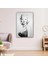 Marilyn Monroe Gülücük Kadın Kara Kalem Efekt Kanvas Tablo 1