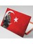 Türk Askeri Türk Bayrağı Bordo Bereli Ay Yıldız Kanvas Tablo 2