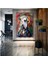 Beyaz Köpek Art Hayvan Dekoratif Modern Sanat Kanvas Tablo 1