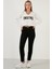 Pamuklu Slim Fit Yüksek Bel Dar Paça Jeans Bayan Kot Pantolon 639LOREN 3