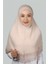 Ikili Set Dantelli Pratik Eşarp Hazır Hijab ve Tesettür Bonesi Xl - Bej 1