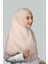 Ikili Set Dantelli Pratik Eşarp Hazır Hijab ve Tesettür Bonesi Xl - Bej 2