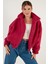 Oversize Fermuarlı Yumuşak Tüylü Kürk Mont Bayan Kürk 42190017 5