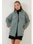 Kareli Regular Fit Düğmeli Gömlek Ceket Bayan Gömlek Ceket 42190497 1