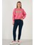 Pamuklu Slim Fit Yüksek Bel Dar Paça Jeans Bayan Kot Pantolon 639LOREN 2