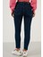 Pamuklu Slim Fit Yüksek Bel Dar Paça Jeans Bayan Kot Pantolon 639LOREN 5