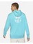 Fc Barcelona Fransız Havlu Kumaşı Mavi Erkek Kapüşonlu Sweatshirt DC7277 2