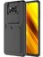 Xiaomi Poco X3 Kılıf ​sürgülü Kamera Korumalı Kartlık Bölmeli Silikon Kapak 1
