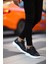 - Siyah Deri Sneakers Erkek Ayakkabı 1