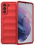 Galaxy S21 Plus 5G İçin Kaymaz Silikon Telefon Kılıfı - Kırmızı (Yurt Dışından) 2