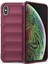 iPhone XS / iPhone X İçin Kaymaz Silikon Telefon Kılıfı - Koyu Kırmızı (Yurt Dışından) 2