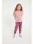 2981 Garson Bear Pembe Kız Çocuk Uzun Kol Pijama Takım 1