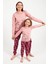 2981 Garson Bear Pembe Kız Çocuk Uzun Kol Pijama Takım 2