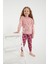 2981 Garson Bear Pembe Kız Çocuk Uzun Kol Pijama Takım 3