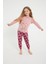2981 Garson Bear Pembe Kız Çocuk Uzun Kol Pijama Takım 4