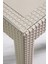 Rattan Masa 80X140 Camlı Bahçe Balkon Teras Masası 2