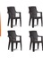 Rattan Masa Takımı 90X90 Camsız Masa 4 Kişilik Sandalye Seti Bahçe Balkon Teras Takımı 4