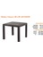 Rattan Masa Takımı 90X90 Camsız Masa 4 Kişilik Sandalye Seti Bahçe Balkon Teras Takımı 5
