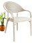 Rattan Masa Takımı 90X150 Camsız Masa Bambu 6 Kişilik Sandalye Seti Bahçe Balkon Masa Takımı Cappuccino 3