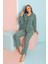 Kadın Kışlık Welsoft Peluş Polar Düğmeli Pijama Takımı 2