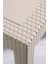 Rattan Masa Takımı 80X140 Camsız Masa 6 Kişilik Bambu Sandalye Seti Bahçe Balkon Teras Takımı 2