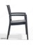 Rattan Masa Takımı 90x150 Camlı Masa 6 Kişilik Sandalye Seti Bahçe Balkon Teras Takımı Antrasit 5