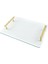 Gold Tutacaklı Cam Tepsi 40X30X6CM 1