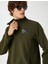 Polar Sweatshirt Polo Yaka Baskı Detaylı 2