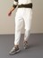 Erkek Beyaz Regular Fit Polar Sweat Pantolon 2