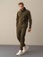 Erkek Haki Regular Fit Polar Sweat Pantolon 1