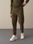 Erkek Haki Regular Fit Polar Sweat Pantolon 2