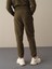 Erkek Haki Regular Fit Polar Sweat Pantolon 4