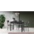 Smart Masa ve Smart Sandalye Takımı, Siyah Mermer, 110X70 1
