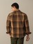 Erkek Camel Regular Fit Cepli Ekose Gömlek 4