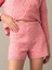 Kadın Pembe Regular Fit Triko Şort 2