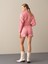 Kadın Pembe Regular Fit Triko Şort 3