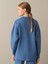 Kadın Mavi Regular Fit Düğmeli Triko Ceket 3