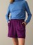 Kadın Mor Regular Fit Şort 2
