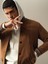 Erkek Camel Regular Fit Bomber Mont 4